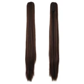 Tokalı Düz At Kuyruğu - Kahve Karamel thumbnail 1