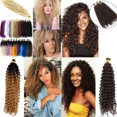 Afro Dalgası Saç - Kahverengi thumbnail 3