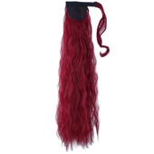 Bağlamalı Kabarık Dalgalı At Kuyruğu - Kızıl thumbnail 3