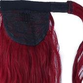 Bağlamalı Kabarık Dalgalı At Kuyruğu - Kızıl thumbnail 4