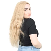 Kabarık Dalgalı Uzun Fiber Sentetik Peruk - Balköpüğü thumbnail 2