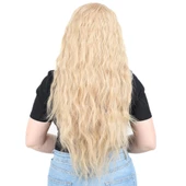 Kabarık Dalgalı Uzun Fiber Sentetik Peruk - Balköpüğü thumbnail 4