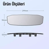 Coofbe Dışbükey Geniş Açılı Araç Dikiz Aynası Kör Nokta Azaltıcı Ultra Şeffaf Ayna Geniş Açılı Dikiz Aynası - 5