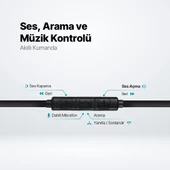 Ttec Hd Mikrofonlu Ergonomik Kulakiçi Kablolu Type-c Kulaklık, Kumanda Kontrollü Stereo Sesli Kulaklık - 3
