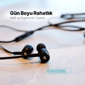 Ttec Hd Mikrofonlu Ergonomik Kulakiçi Kablolu Type-c Kulaklık, Kumanda Kontrollü Stereo Sesli Kulaklık - 5