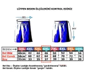 Battal Beden Erkek Boxer Penye Düz İndigo - 2
