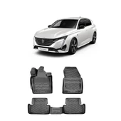 Rizline Peugeot 308 2022 Sonrası   3D Havuzlu Paspas Siyah - 1