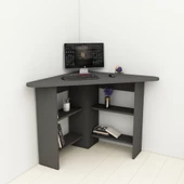 Arnetti Corner Köşe Çalışma Masası Bilgisayar Masası Yer Kaplamaz Ofis Masası Antrasit - 2