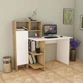 Arnetti Buğra Çalışma Masası Dolaplı Bilgisayar Masası Beyaz Safirmeşe - 2