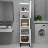 Arnetti Daminol Mutfak ve Banyo Dolabı 2 Kapaklı 5 Raflı Çok Amaçlı Dolap Beyaz - 5