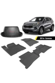 Kia Sportage 2016-2020 4.5D Havuzlu Paspas ve Rİzline 3D Bagaj Havuzu Siyah thumbnail 1