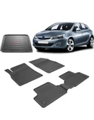 Opel Asta J Sedan 2009-2019 4.5D Sahler Paspas ve Rizline 3D Bagaj Havuzu Siyah thumbnail 1