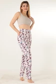 Doremi Bayan Çiçek Desenli Pijama Altı - 5
