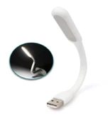 Usb Led Lamba Beyaz Renk Işık Portatif Taşınabilir Gece Lambası Masa Aydınlatma Kamp Pc - 1