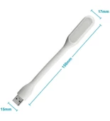 Usb Led Lamba Beyaz Renk Işık Portatif Taşınabilir Gece Lambası Masa Aydınlatma Kamp Pc - 4