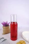 Digithome Cam Kapaklı Başucu Su ve Meşrubat Sürahisi Karaf Şişe 600 Ml – H2O75975 C1-1-18 - 1