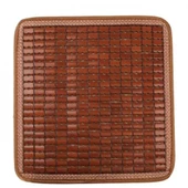 Polham 43x43 CM Terletmez Bambu Koltuk Minderi, Oto Koltuk, Ofis Koltuğu İçin Terlezmez Yapışmaz Minder - 1