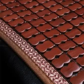 Polham 43x43 CM Terletmez Bambu Koltuk Minderi, Oto Koltuk, Ofis Koltuğu İçin Terlezmez Yapışmaz Minder - 3