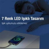Polham 1 Metre 27W Süper Hızlı Type-C To iPhone Lightning Şarj ve Data Kablosu, Renkli Led Işıklı Kablo - 3