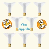 Elista Mobilya Ayağı Sehpa Tv Ünitesi Ayakları Yükseltici 15 Cm Beyaz Altın 8 Adet thumbnail 1