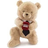 Neco Plush Fluffy Tek Taş Serenat Ayı 45 cm 520249 - 1