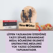 Veraart Işıklı Pleksi Dolunay Kişiselleştirilebilir Biblo Novia Kadeh Tutan Kadınlar Anahtar Askılığı - 8