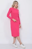 Kadın Triko Pilise Etekli Saç Örğülü Kazak Takım Oversize Fujya - 4