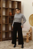Bol Paça Tesettür Pantolon Siyah - 1