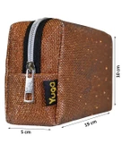 Yuga Makyaj Çantası Simli Bronz - 3