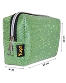 Yuga Makyaj Çantası Simli Su Yeşili - 3