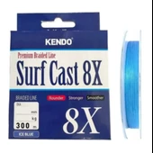 Kendo Surf Cast 8X Kat Fighting 300 mt Örgü İp Misina (ICE BLUE) - 1