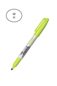 Sharpie Markör 12 Li Permanent Neon Fosforlu Yeşil 12'li - 1