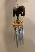 Deprem Zili Çanı Rüzgar Çanı Zili Feng Shui Ejderha Yılı Koruma Sembolü Ahşap Fil Şık Boru 5 Borulu thumbnail 3