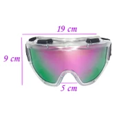 Kayak Gözlüğü Aynalı Gökkuşağı Ventilli Güneş Kar Koruyucu Gözlük UV Korumalı Snowboard Glasses Gözlük - 2