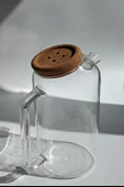 Çiftciler Mantar Kapaklı Cam Sürahi 1000 Ml 156673 - 1