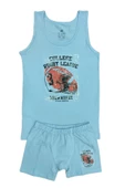Erkek Çocuk Rugby Baskılı Atlet Boxer Takım 6051 BGL-ST03486 - 3