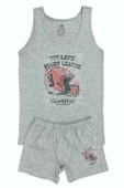 Erkek Çocuk Rugby Baskılı Atlet Boxer Takım 6051 BGL-ST03486 - 10