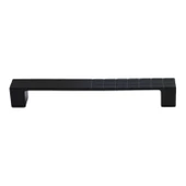 8 Adet Bihter Desenli Kulp 128 mm Siyah Mutfak Kulpu Çekmece Dolap Kapak Kulbu Metal  Mobilya Dolabı - 5