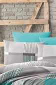 %100 Pamuklu Tek Kişilik Desenli Ranforce Kumaş Nevresim Seti - 160x220 cm - - 9