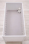 3 Adet Pamuklu ve Lastikli 60 x 120 x 15 cm Penye Bebek Çarşaf - 5