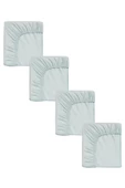 4 Adet Pamuklu ve Lastikli 60 x 120 x 15 cm Penye Bebek Çarşaf - 12