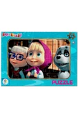 Frozen Elsa ve Maşa İle Koca Ayı  24 parça Frame Puzzle/Yapboz - 3