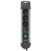 S-link Swapp SPGKS03 1.5m 3G1.5mm2 900 Joule 3Lü Akım Kor. Gri Priz Çoklayıcı 17385 - 2