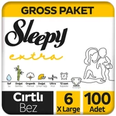Sleepy Extra Günlük Aktivite Gross Paket Bebek Bezi 6 Numara Xlarge 100 Adet - 1
