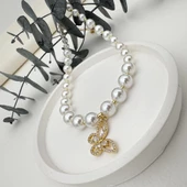 İncili Kelebek Kolye - 6