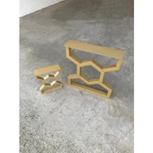 Gold Metal Mobilya Ayakları Dekoratif Tasarım Masa Ayağı - 6
