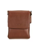 Grande Hakiki Deri Erkek Postacı Çantası Taba 4269 - 1