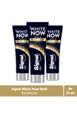 Signal White Now Gold Diş Macunu 75ml 3 Adet - 1