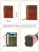 Grande Hakiki Deri Kartlık Lacivert 853 - 2