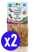 Organik Ruşeymli Sebzeli Bebek Makarnası Tel Şehriye 250 Gr (2 Adet) (Süt Ve Yumurta İçermez) - 1